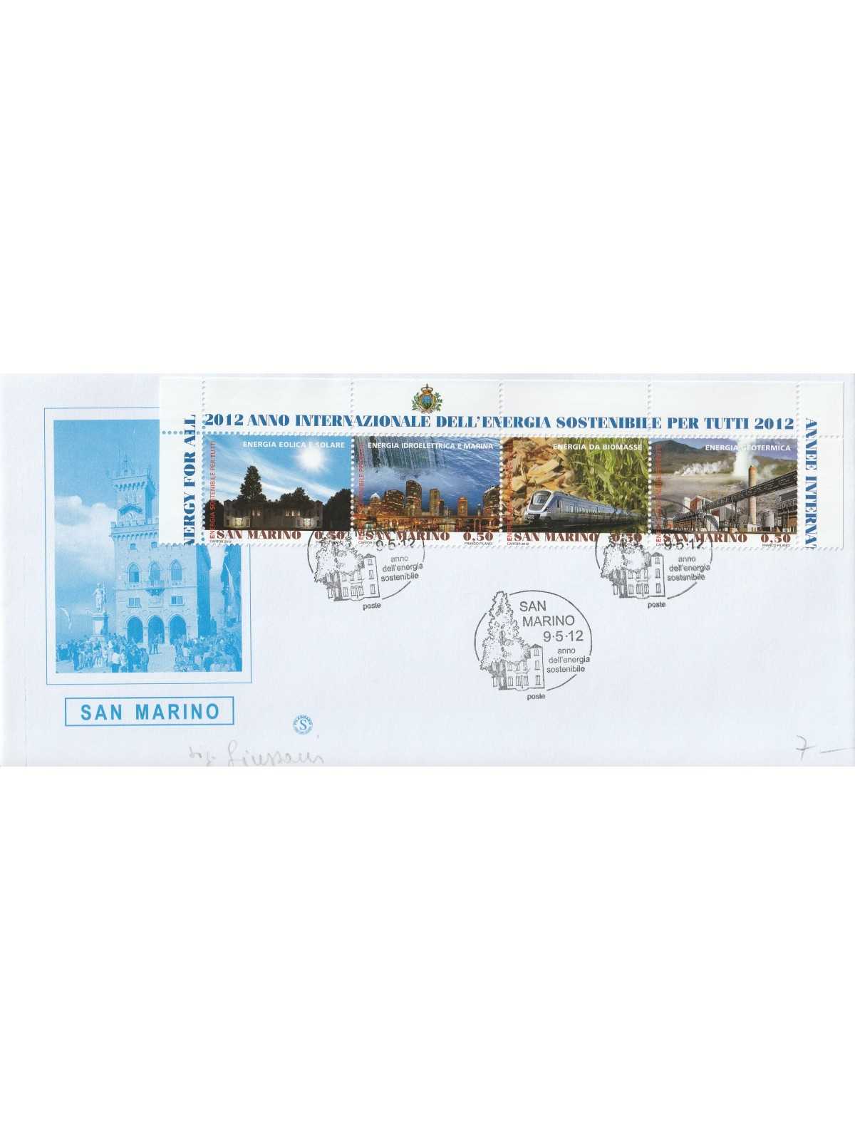 2012 FDC FILAGRANO SAN MARINO ANNO INT. ENERGIA SOST. MF81344