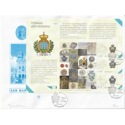 2012 FDC FILAGRANO SAN MARINO TRIBUTO ALLO STEMMA BF MF81351