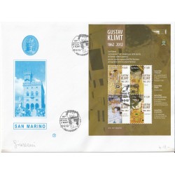 2012 FDC FILAGRANO SAN MARINO GUSTAV KLIMT BF MF81352