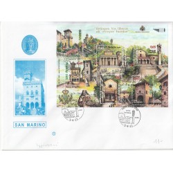 2011 FDC FILAGRANO SAN MARINO SERIE TURISTICA BF MF81357