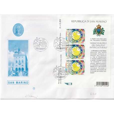 2008 FDC FILAGRANO SAN MARINO ANNO INTERCULTURALE MF81368