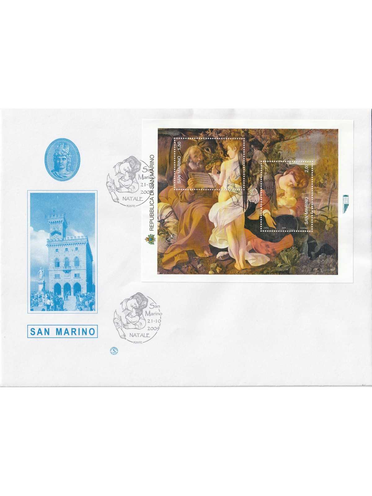 2009 FDC FILAGRANO SAN MARINO NATALE 2009 BF MF81374