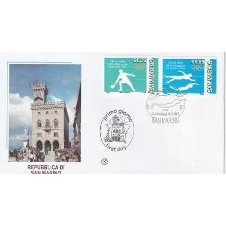 2008 FDC FILAGRANO SAN MARINO OLIMPIADI DI PECHINO MF81387