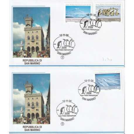 2008 FDC FILAGRANO SAN MARINO SERIE ANNO POLARE INT. MF81400