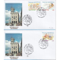 2009 FDC FILAGRANO SAN MARINO SERIE GIOCHI DEL MEDITERRANEO MF81411