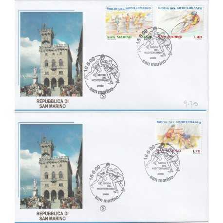 2009 FDC FILAGRANO SAN MARINO SERIE GIOCHI DEL MEDITERRANEO MF81411