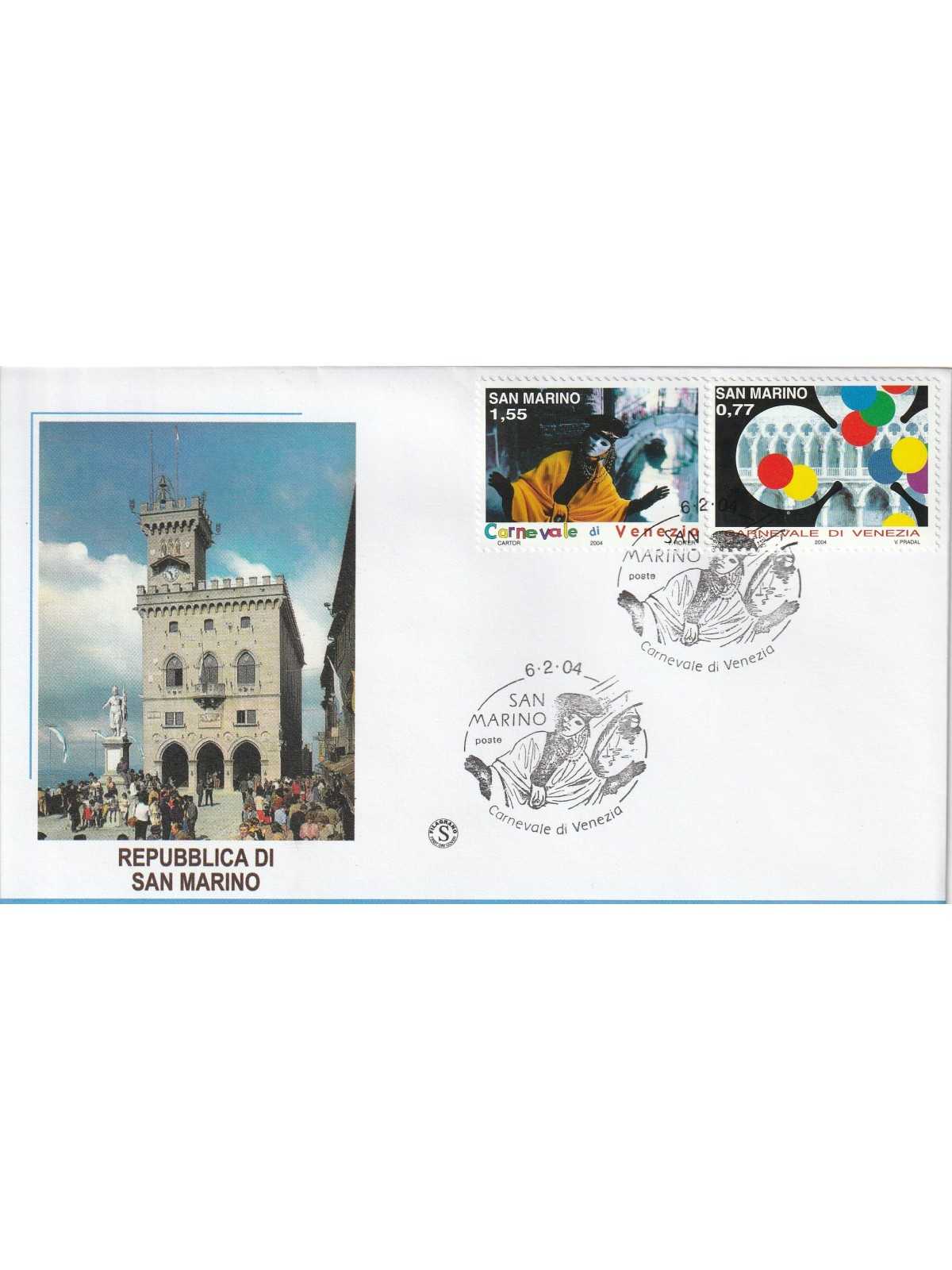 2004 FDC FILAGRANO SAN MARINO CARNEVALE DI VENEZIA MF81415