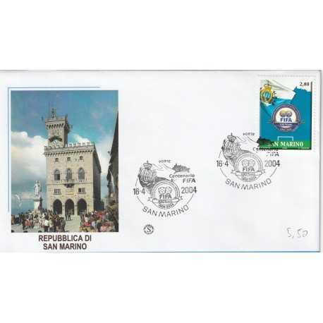 2004 FDC FILAGRANO SAN MARINO CENTENARIO FIFA MF81419