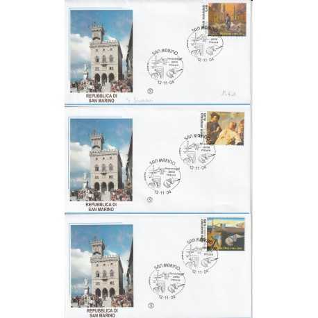 2004 FDC FILAGRANO SAN MARINO PERSONAGGI DELLA PITTURA MF81424