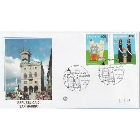 2004 FDC FILAGRANO SAN MARINO UN MONDO DI FAVOLE MF81423