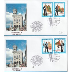 2005 FDC FILAGRANO SAN MARINO SERIE MILIZIA UNIFORMATA MF81429