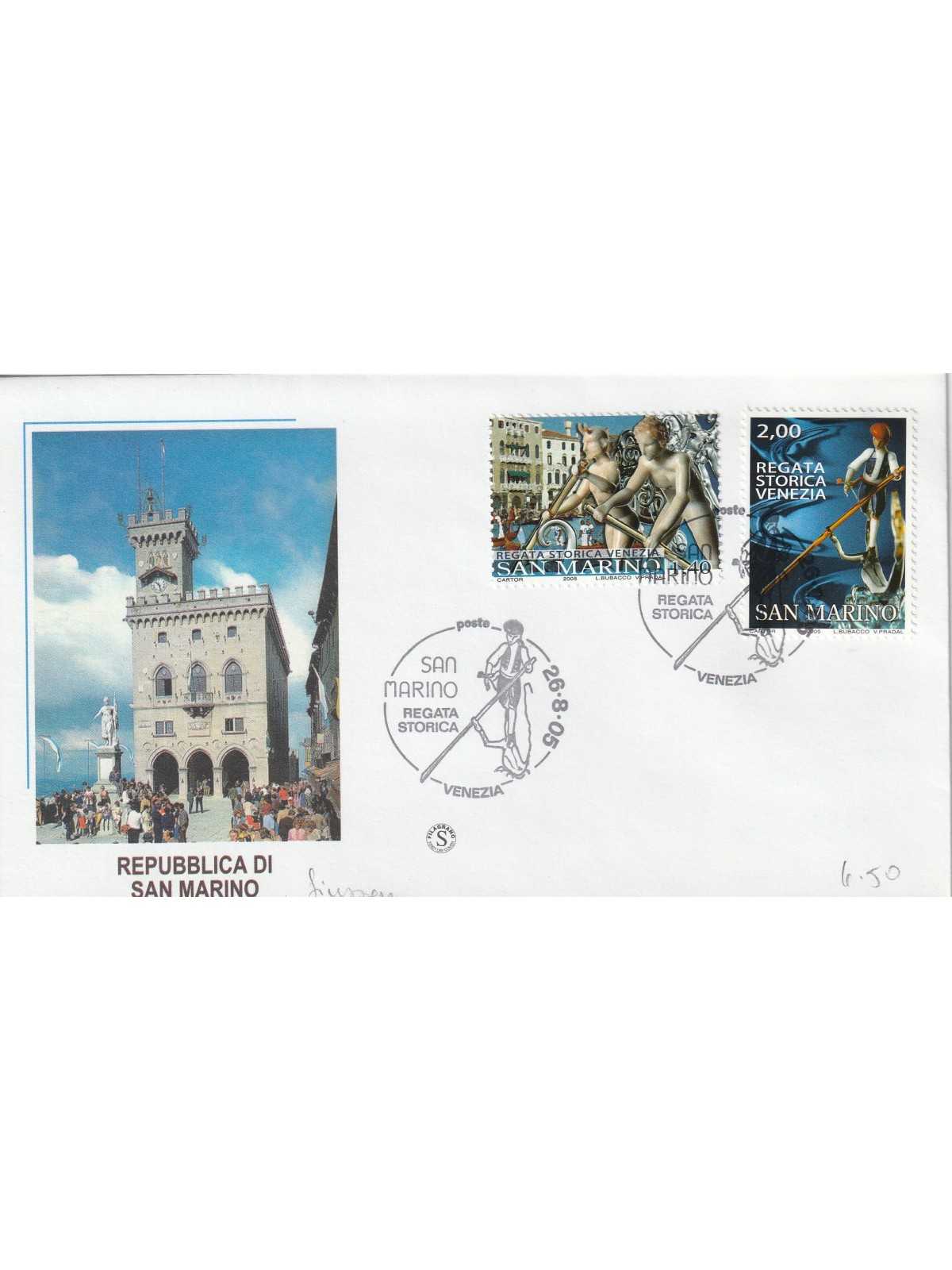 2005 FDC FILAGRANO SAN MARINO REGATA STORICA VENEZIA MF81432