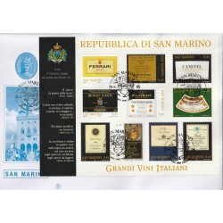 2005 FDC FILAGRANO SAN MARINO GRANDI VINI D'ITALIA BF MF81453