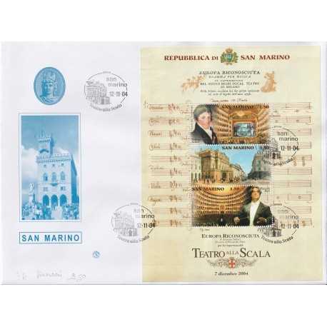 2004 FDC FILAGRANO SAN MARINO TEATRO ALLA SCALA BF MF81455