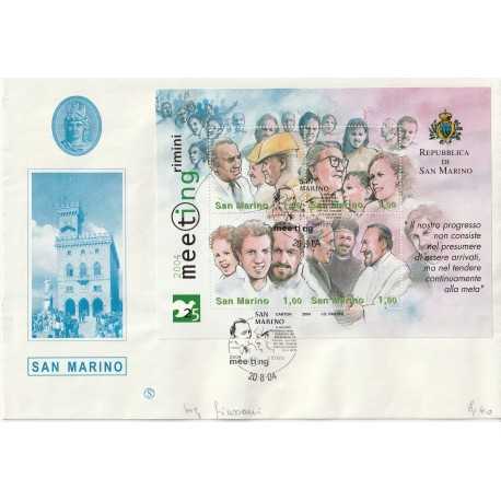 2004 FDC FILAGRANO SAN MARINO MEETING RIMINI BF MF81458