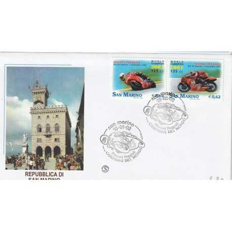 2002 FDC FILAGRANO SAN MARINO CAMP. DEL MONDO-POGGIALI MF81472