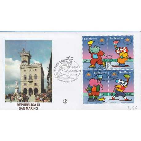 2002 FDC FILAGRANO SAN MARINO GIOCHI OLIMPICI INVERNALI MF81475