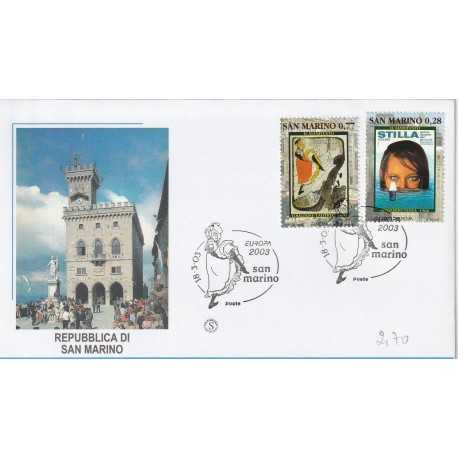 2003 FDC FILAGRANO SAN MARINO EUROPA 2003 MF81484