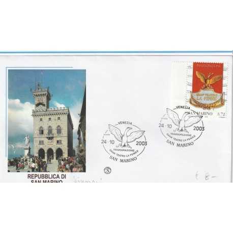 2003 FDC FILAGRANO SAN MARINO INAUGURAZIONE TEATRO LA FENICE MF81489