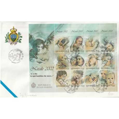 2002 FDC FILAGRANO SAN MARINO NATALE 2002 BF MF81496