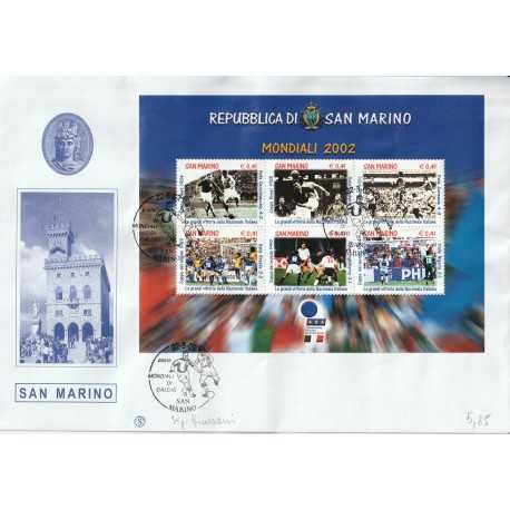 2002 FDC FILAGRANO SAN MARINO MONDIALI 2002 BF MF81499