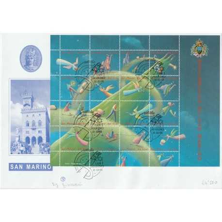 2001 FDC FILAGRANO SAN MARINO NATALE BF MF81500