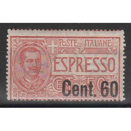 1922 REGNO ITALIA ESPRESSO SOPRASTAMPATO C 60 SASSONE N 6 - 1 V MNH MF19751