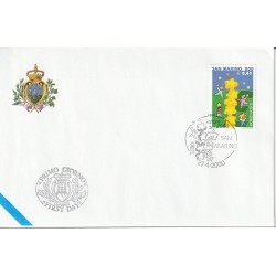 2000 FDC LIBERTAS A.A.S.F.N. SAN MARINO EUROPA 2000 MF81505