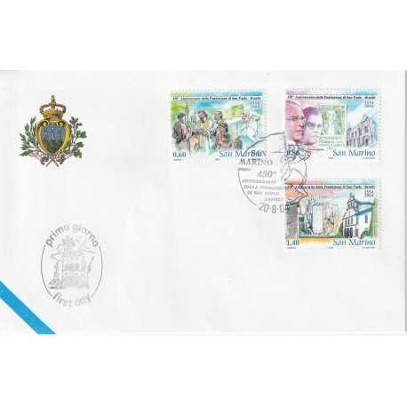 2004 FDC LIBERTAS A.A.S.F.N. SAN MARINO 450 ANN. FOND. S.PAOLO MF81510