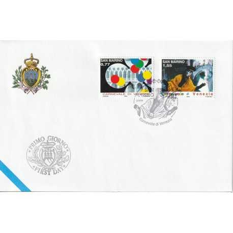 2004 FDC LIBERTAS A.A.S.F.N. SAN MARINO CARNEVALE DI VENEZIA MF81511