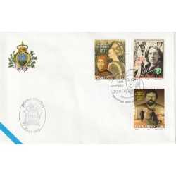 2004 FDC LIBERTAS A.A.S.F.N. SAN MARINO PERS. LETTERATURA MF81515