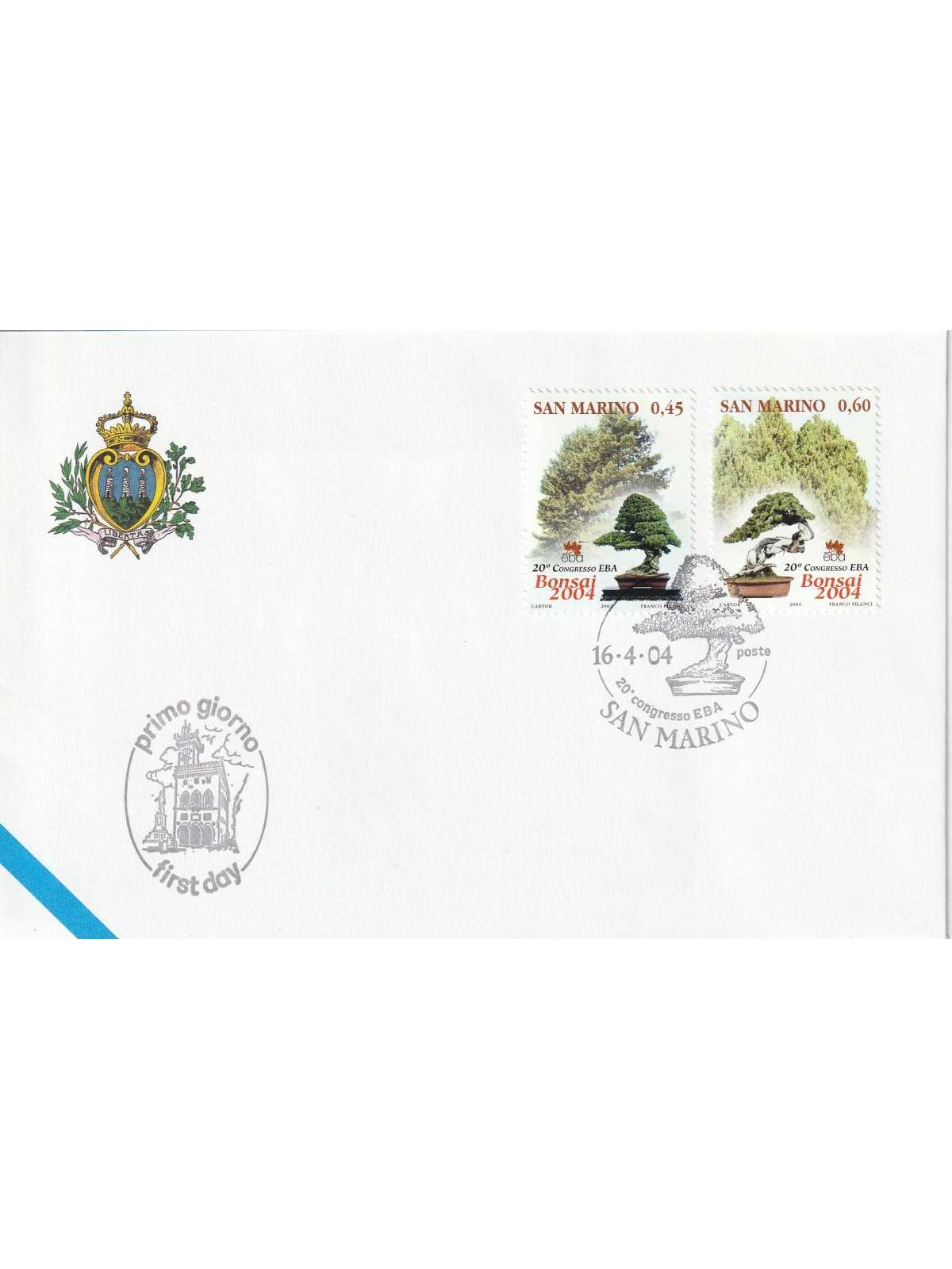 2004 FDC LIBERTAS A.A.S.F.N. SAN MARINO 20 CONGRESSO EBA MF81516