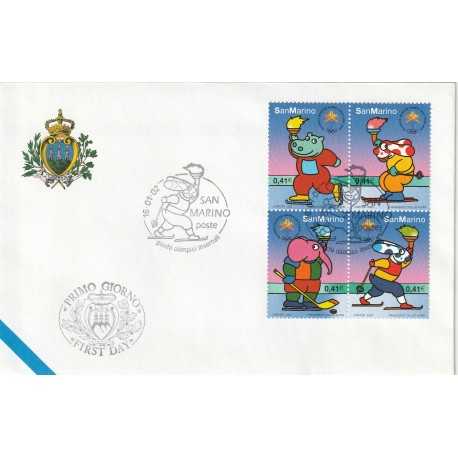 2002 FDC LIBERTAS A.A.S.F.N. SAN MARINO GIOCHI OLIMPICI INVERNALI MF81523