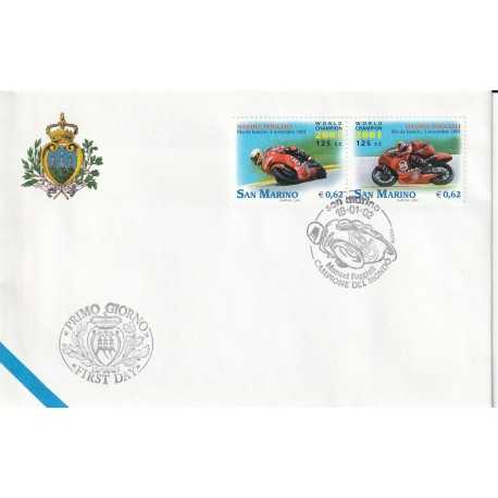 2002 FDC LIBERTAS A.A.S.F.N. SAN MARINO POGGIALI CAMPIONE MOND.MF81524