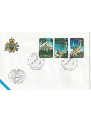 2002 FDC LIBERTAS A.A.S.F.N. SAN MARINO ANNO INTERN. MONTAGNE MF81526