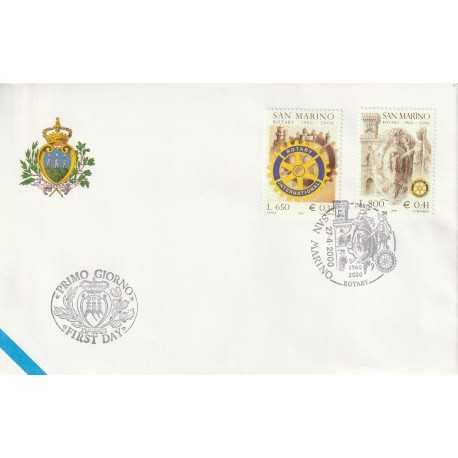 2000 FDC LIBERTAS A.A.S.F.N. SAN MARINO ROTARY MF81532