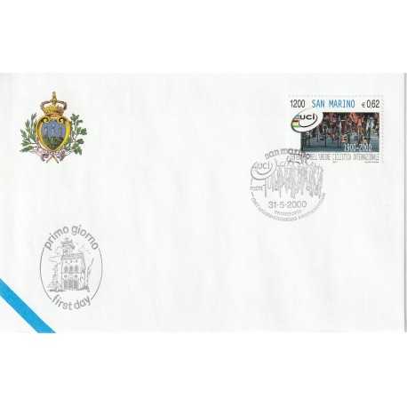 2000 FDC LIBERTAS A.A.S.F.N. SAN MARINO CENT.UNIONE CICLISTICA INT. MF81535