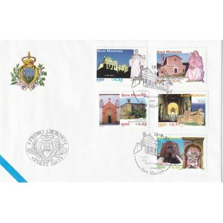 2000 FDC LIBERTAS A.A.S.F.N. SAN MARINO L'ARTE DEL MONTEFELTRO MF81539