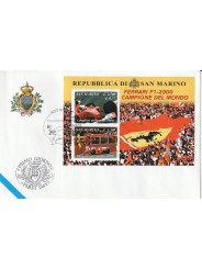 2001 FDC LIBERTAS A.A.S.F.N. SAN MARINO CAMP. DEL MONDO MF81540