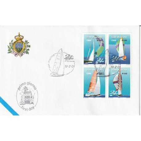 2001 FDC LIBERTAS A.A.S.F.N. SAN MARINO REGATA VELICA MF81542