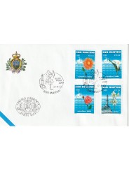 2001 FDC LIBERTAS A.A.S.F.N. SAN MARINO EUROFLORA MF81543