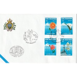 2001 FDC LIBERTAS A.A.S.F.N. SAN MARINO EUROFLORA MF81543