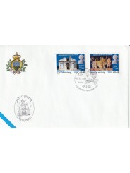 2001 FDC LIBERTAS A.A.S.F.N. SAN MARINO CELEBRAZIONI MALATESTIANE MF81544