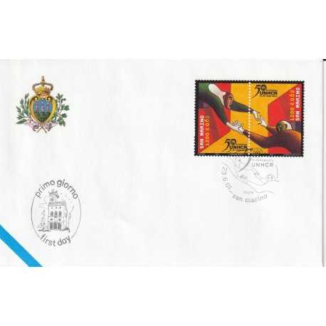 2001 FDC LIBERTAS A.A.S.F.N. SAN MARINO 50 ANN. ONU MF81546