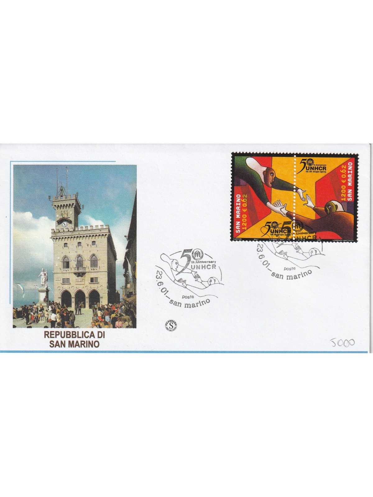 2001 FDC FILAGRANO SAN MARINO 50 ANN. ONU MF81547