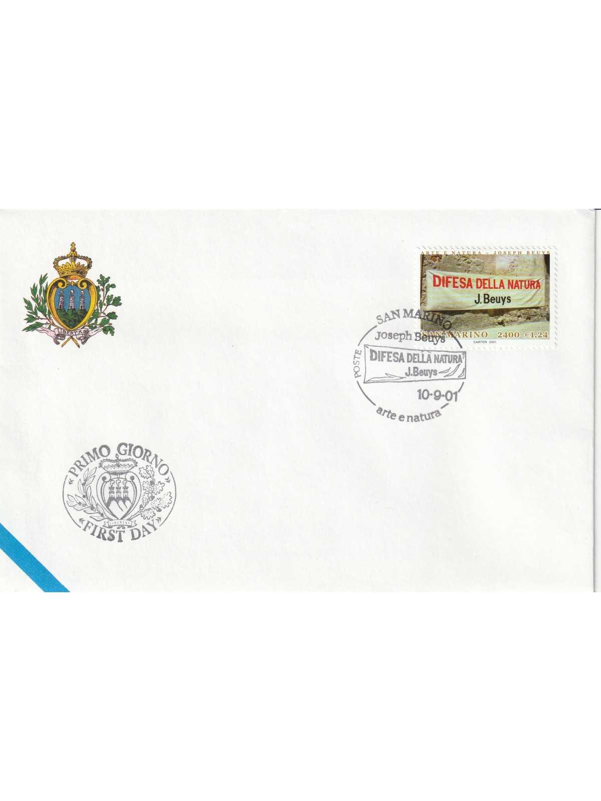 2001 FDC LIBERTAS A.A.S.F.N. SAN MARINO ARTE E NATURA MF81549