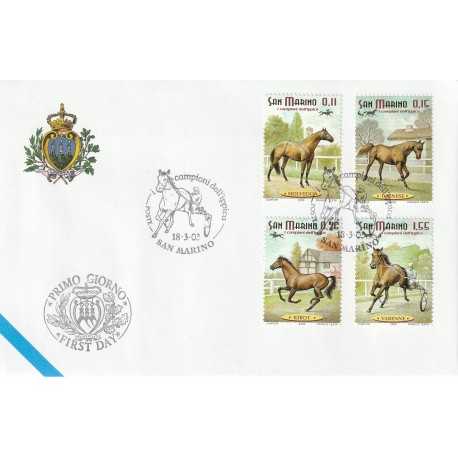 2003 FDC LIBERTAS A.A.S.F.N. SAN MARINO CAMPIONI DELL'IPPICA MF81558