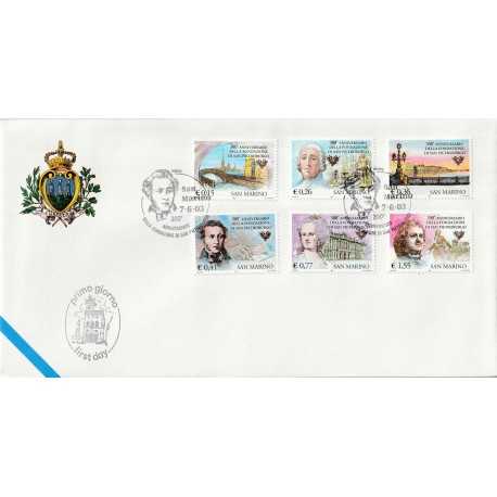 2003 FDC LIBERTAS A.A.S.F.N. SAN MARINO 300 ANN. FOND. SAN PIETROBURGO MF81562