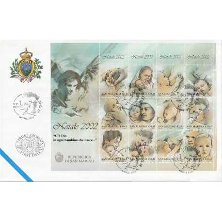 2002 FDC LIBERTAS A.A.S.F.N. SAN MARINO NATALE 2002 BF MF81567