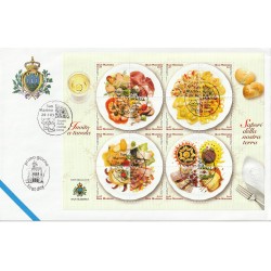 2003 FDC LIBERTAS A.A.S.F.N. SAN MARINO SAPORI DELLA NOSTRA TERRA MF81571